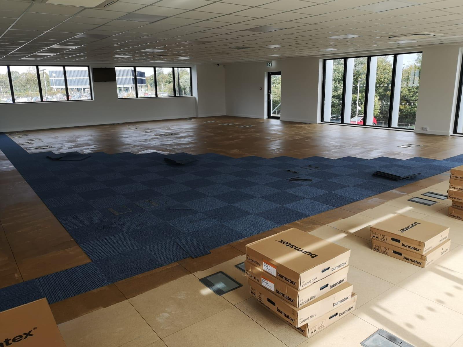 Carpet Tiles install 2