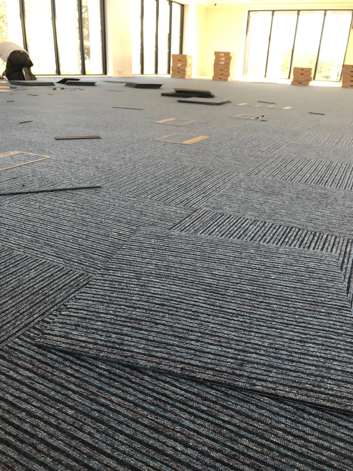 Carpet Tiles install 6